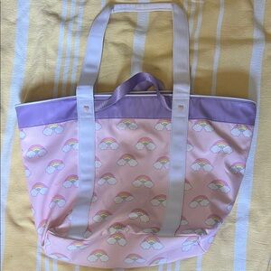 Stoney Clover Lane Pink and Purple Rainbow Tote